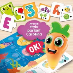 Stylo parlant - Jeu Éducatif - CAROTINA BABY - 20 jeux - Des 2 ans