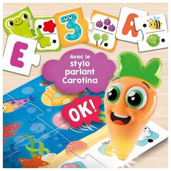 Stylo parlant - Jeu Éducatif - CAROTINA BABY - 20 jeux - Des 2 ans Stylo parlant - Jeu Éducatif - CAROTINA BABY - 20 jeux - Des 2 ans
