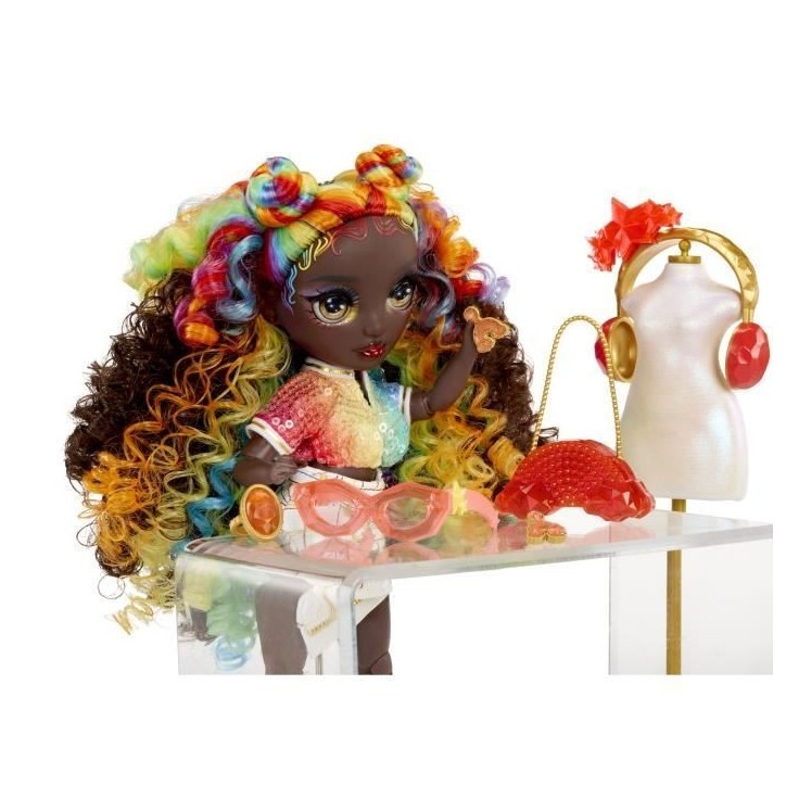 Rainbow High Cristal Poupée Mannequin 27 cm - Iris Bow Rainbow High Cristal Poupée Mannequin 27 cm - Iris Bow