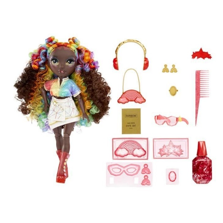 Rainbow High Cristal Poupée Mannequin 27 cm - Iris Bow Rainbow High Cristal Poupée Mannequin 27 cm - Iris Bow