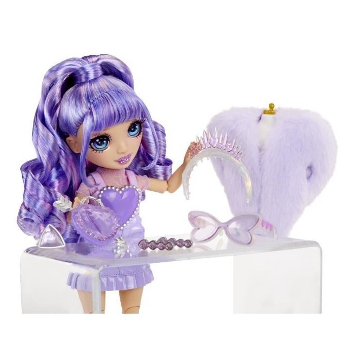 Rainbow High Cristal Poupée Mannequin 27 cm - Violet Rainbow High Cristal Poupée Mannequin 27 cm - Violet