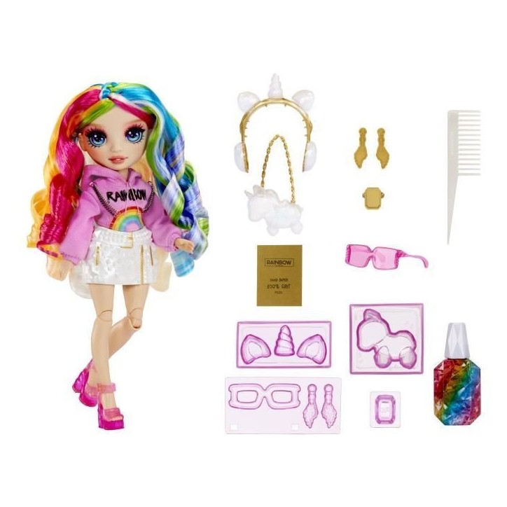Rainbow High Cristal Poupée Mannequin 27 cm - Amaya Rainbow High Cristal Poupée Mannequin 27 cm - Amaya