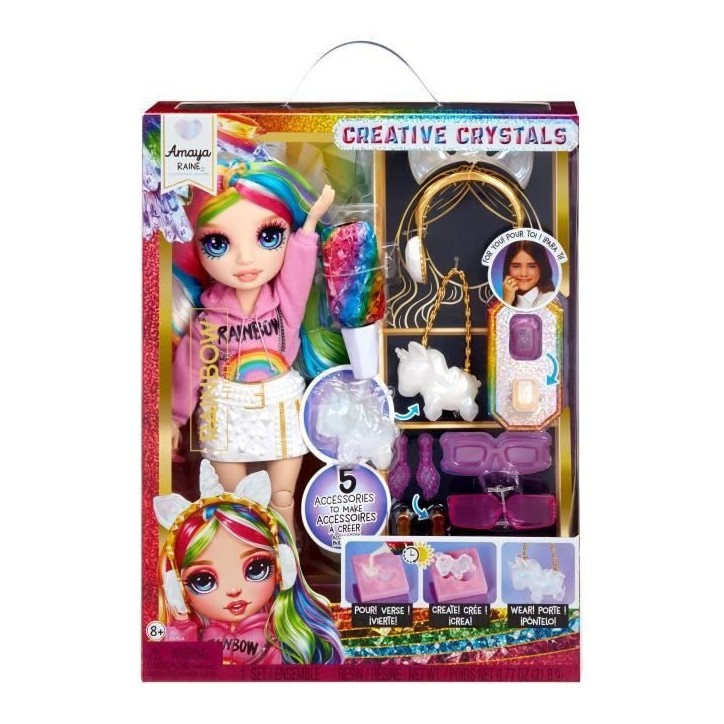 Rainbow High Cristal Poupée Mannequin 27 cm - Amaya Rainbow High Cristal Poupée Mannequin 27 cm - Amaya