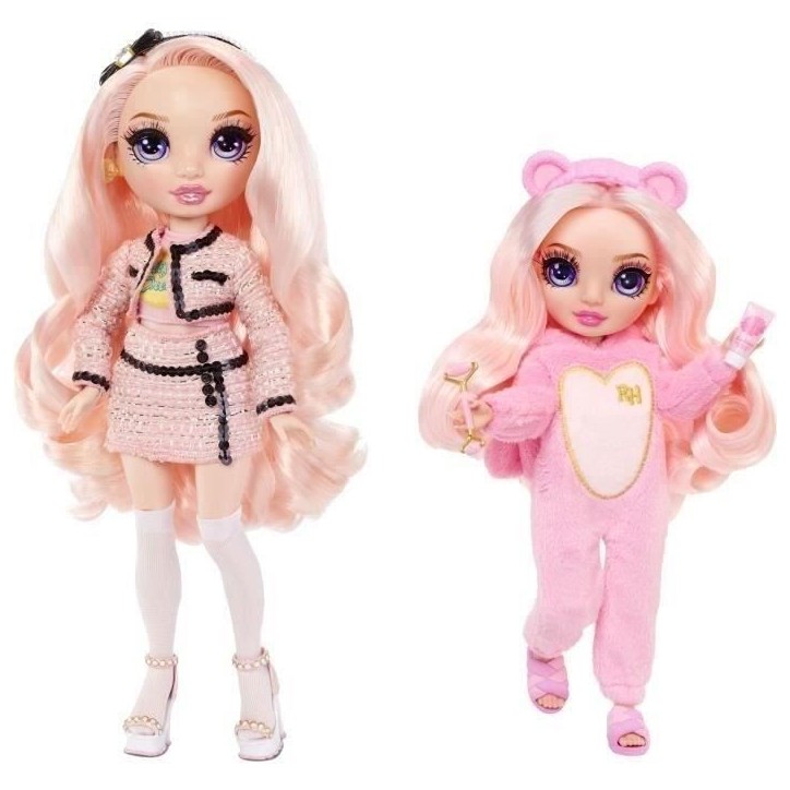 Junior High Pyjama Party - Poupée mannequin articulée 22cm - Bella (rose) - Nombreux accessoires - a partir de 4 ans