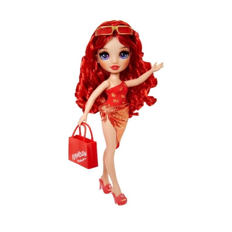 Rainbow High Swim & Style - Poupée mannequin ariculée 27 cm - Ruby ( Rainbow High Swim & Style - Poupée mannequin ariculée 27 cm - Ruby (