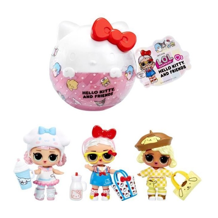 L.O.L. Surprise Loves Hello Kitty Tots Poupées 7,5 cm - Des 3 ans L.O.L. Surprise Loves Hello Kitty Tots Poupées 7,5 cm - Des 3 ans