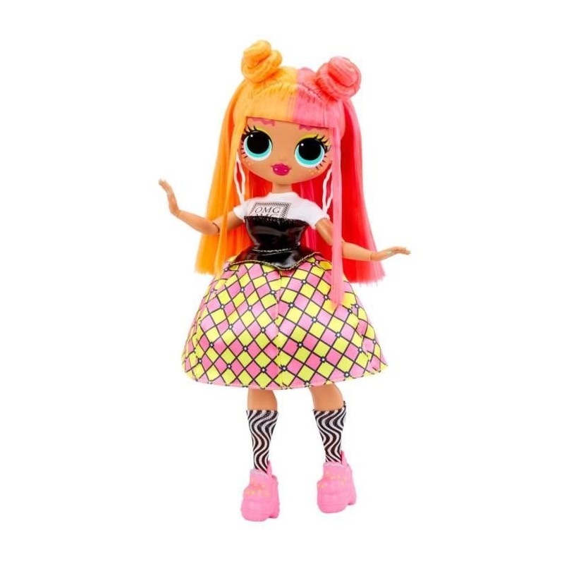 LOL Surprise OMG - Poupée Mannequin 24 cm - Neonlicious - 2 tenues av LOL Surprise OMG - Poupée Mannequin 24 cm - Neonlicious - 2 tenues av