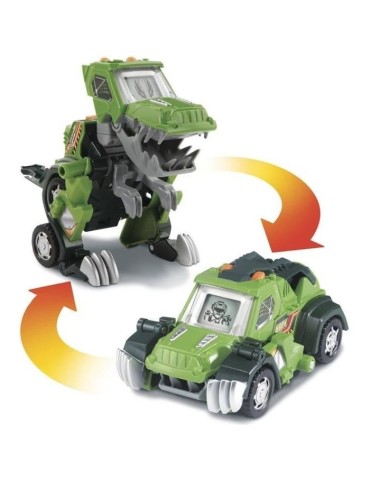 VTECH - Switch & Go Dinos - Drex, Super T-Rex (Jeep) - T-Rex interactif a transformer en Jeep tout terrain