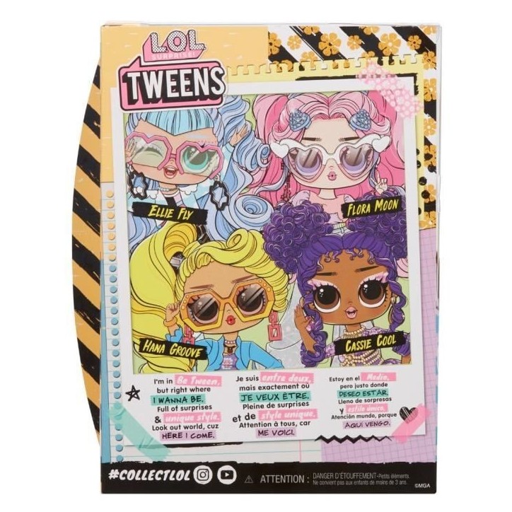 L.O.L. Surprise Tweens - Poupée mannequin articulée 24 cm - Hana Groove - 2 tenues et plusieurs accessoires - A partir de 4 an L.O.L. Surprise Tweens - Poupée mannequin articulée 24 cm - Hana Groove - 2 tenues et plusieurs accessoires - A partir de 4 an