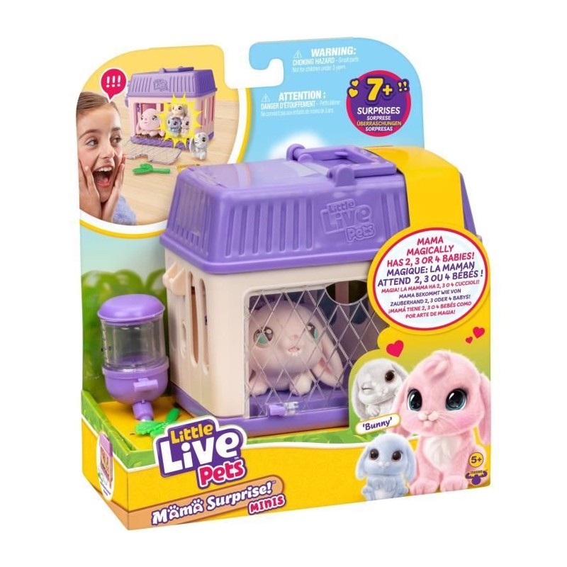 Set de jeu - LITTLE LIVE PETS - Mama Surprise Lapins - Bébés inclus Set de jeu - LITTLE LIVE PETS - Mama Surprise Lapins - Bébés inclus