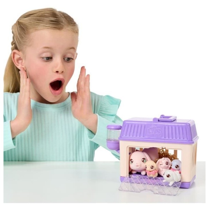 Set de jeu - LITTLE LIVE PETS - Mama Surprise Lapins - Bébés inclus - Accessoires personnalisables Set de jeu - LITTLE LIVE PETS - Mama Surprise Lapins - Bébés inclus - Accessoires personnalisables