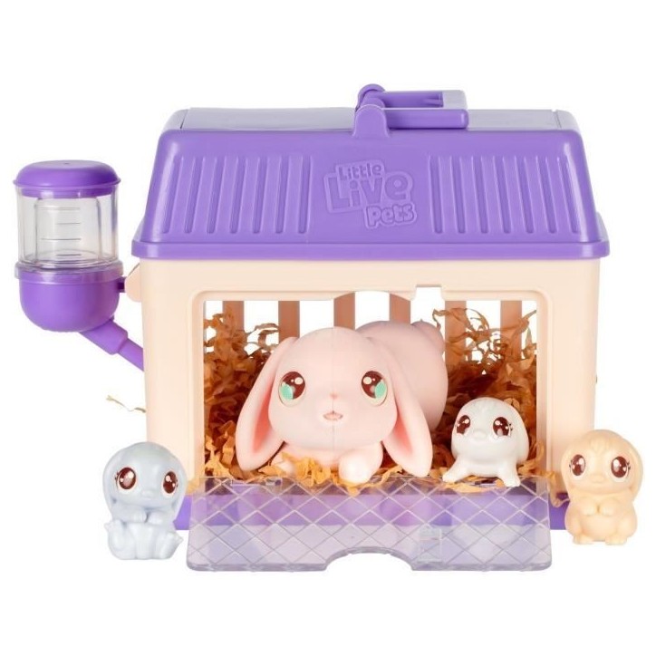 Set de jeu - LITTLE LIVE PETS - Mama Surprise Lapins - Bébés inclus - Accessoires personnalisables Set de jeu - LITTLE LIVE PETS - Mama Surprise Lapins - Bébés inclus - Accessoires personnalisables