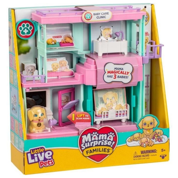 Clinique vétérinaire - LITTLE LIVE PETS - Mama Surprise - Accessoires inclus - Naissance magique Clinique vétérinaire - LITTLE LIVE PETS - Mama Surprise - Accessoires inclus - Naissance magique