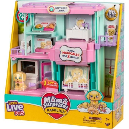 Clinique vétérinaire - LITTLE LIVE PETS - Mama Surprise - Accessoires inclus - Naissance magique