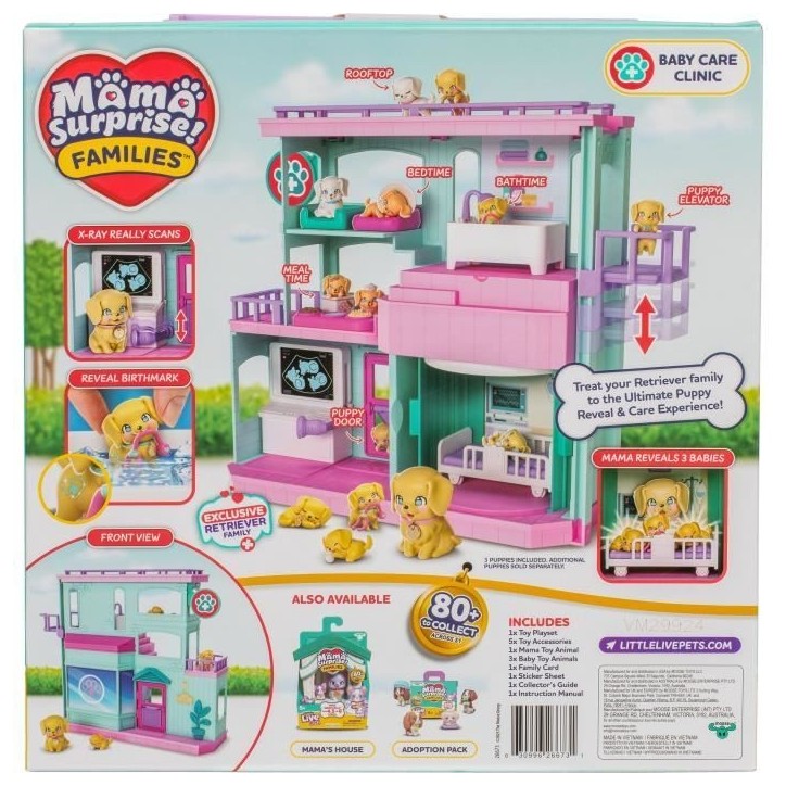 Clinique vétérinaire - LITTLE LIVE PETS - Mama Surprise - Accessoires inclus - Naissance magique Clinique vétérinaire - LITTLE LIVE PETS - Mama Surprise - Accessoires inclus - Naissance magique