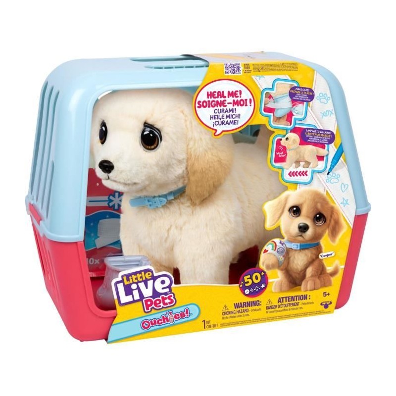 Peluche - LITTLE LIVE PETS - Mon chien ouchies - Des 5 ans Peluche - LITTLE LIVE PETS - Mon chien ouchies - Des 5 ans