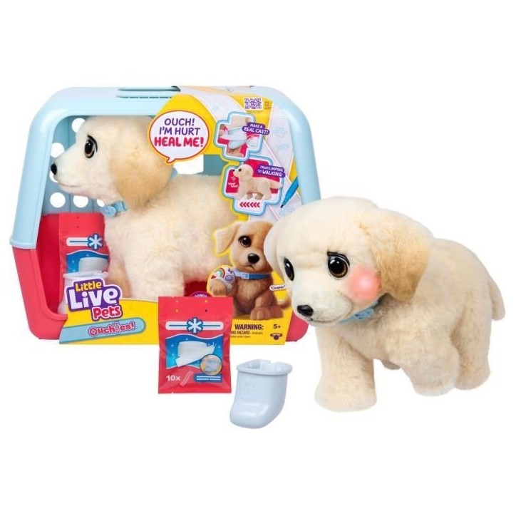 Peluche - LITTLE LIVE PETS - Mon chien ouchies - Des 5 ans Peluche - LITTLE LIVE PETS - Mon chien ouchies - Des 5 ans