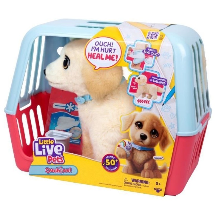 Peluche - LITTLE LIVE PETS - Mon chien ouchies - Des 5 ans Peluche - LITTLE LIVE PETS - Mon chien ouchies - Des 5 ans