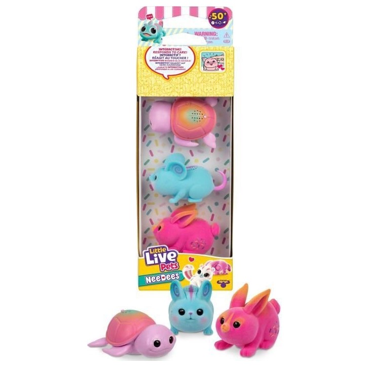 Pack de 3 Needes - Little Live Pets - Série 2 - Animaux électroniques Pack de 3 Needes - Little Live Pets - Série 2 - Animaux électroniques