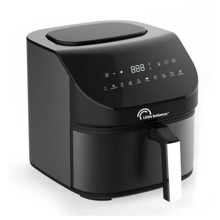 Friteuse sans huile LITTLE BALANCE - Crousty Light XL - Capacité 7L - Jusqu'a 1,3kg de frites - 10 programmes de cuisson - 1600 Friteuse sans huile LITTLE BALANCE - Crousty Light XL - Capacité 7L - Jusqu'a 1,3kg de frites - 10 programmes de cuisson - 1600