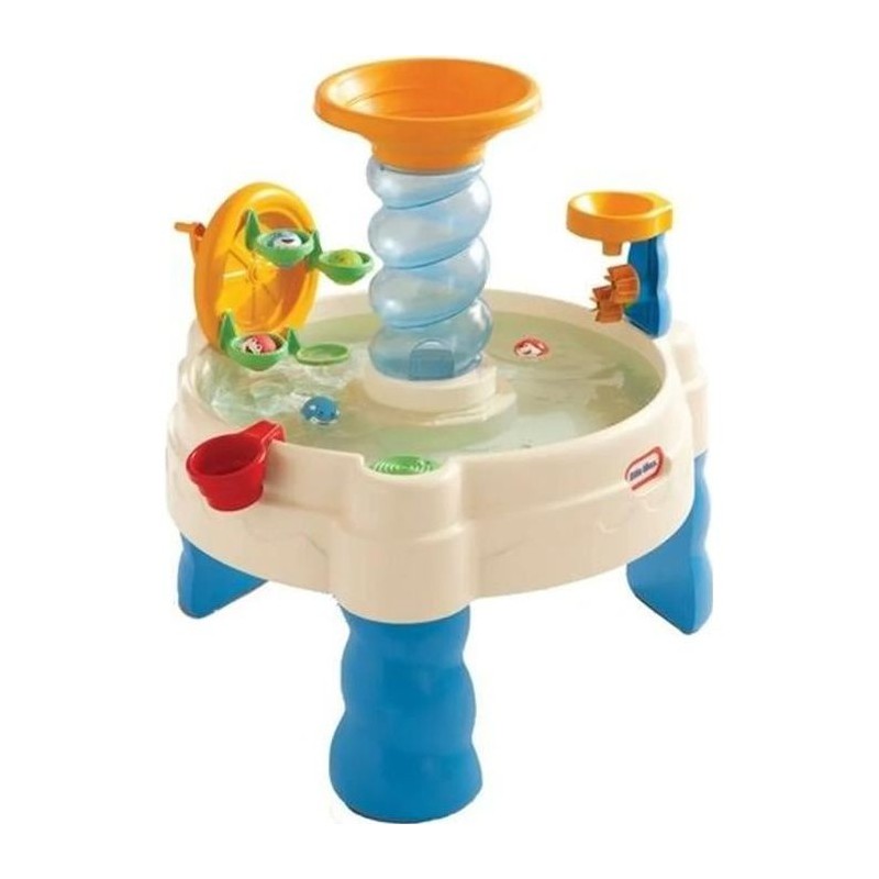 Table de Jeux d'Eau Bleue - LITTLE TIKES - Table d'Eau Spirale - PVC -