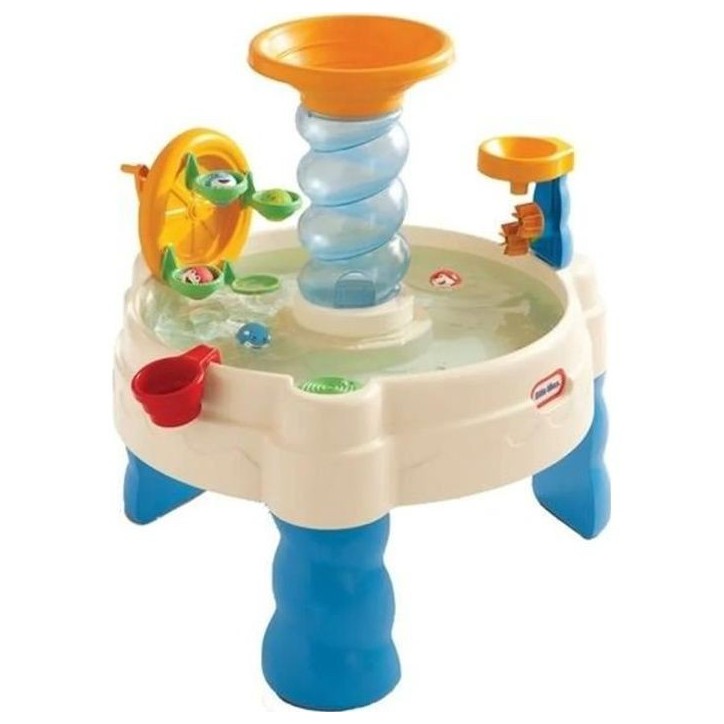 Table de Jeux d'Eau Bleue - LITTLE TIKES - Table d'Eau Spirale - PVC - Roues hydrauliques Table de Jeux d'Eau Bleue - LITTLE TIKES - Table d'Eau Spirale - PVC - Roues hydrauliques