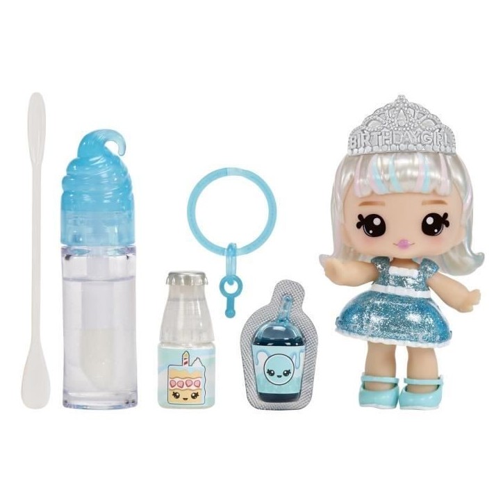 Yummiland - 1 poupée 10 cm et un gloss pailleté a créer - Callie - Goût gâteau d'anniversaire - Des 4ans Yummiland - 1 poupée 10 cm et un gloss pailleté a créer - Callie - Goût gâteau d'anniversaire - Des 4ans