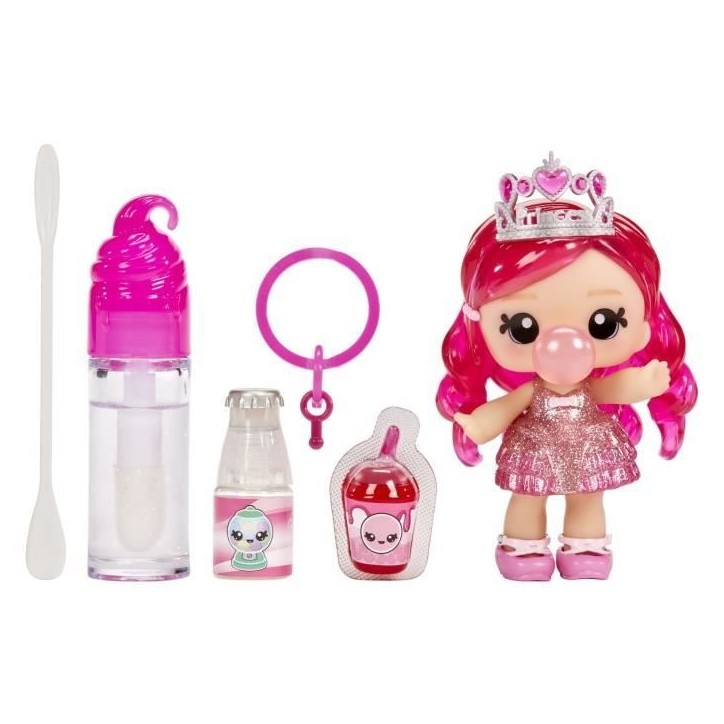 Yummiland - 1 poupée 10 cm et un gloss pailleté a créer - Bianca - Goût Chewing Gum - Des 4ans Yummiland - 1 poupée 10 cm et un gloss pailleté a créer - Bianca - Goût Chewing Gum - Des 4ans