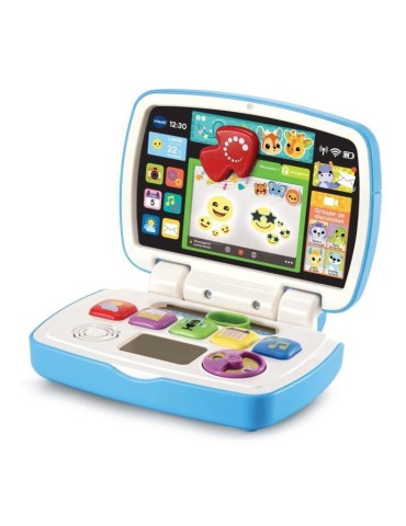 VTECH BABY - Baby Ordi des Découvertes - Ordinateur portable interactif pour enfants - Bleu - Mixte