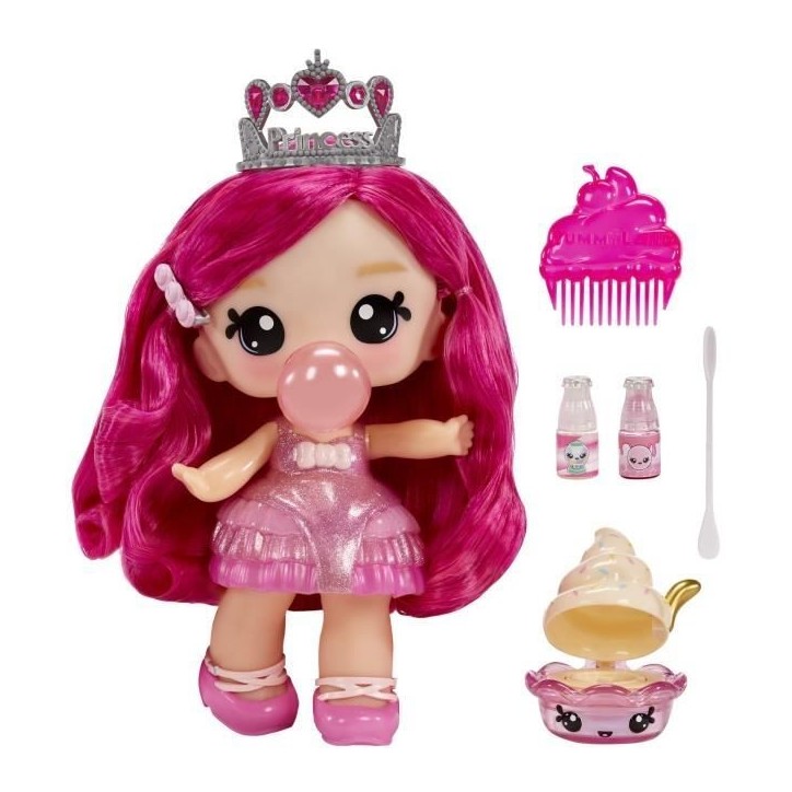 Yummiland - 1 poupée 10 cm et un gloss pailleté a créer - Bianca - Goût Chewing Gum - Des 4ans Yummiland - 1 poupée 10 cm et un gloss pailleté a créer - Bianca - Goût Chewing Gum - Des 4ans