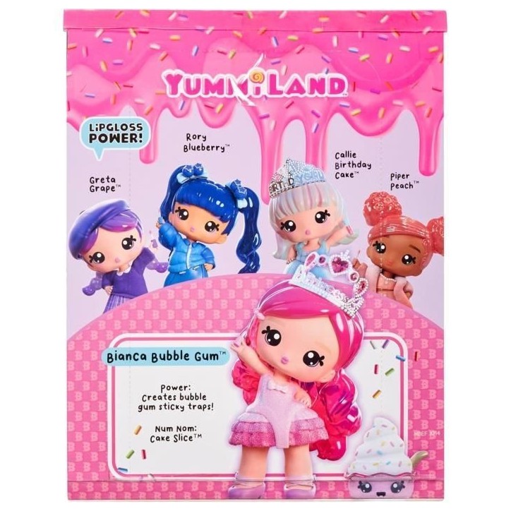 Yummiland - Grande poupée 25 cm a coiffer et câliner - Animal de compagnie + baumes a levre parfumé - Bianca - Des 4ans Yummiland - Grande poupée 25 cm a coiffer et câliner - Animal de compagnie + baumes a levre parfumé - Bianca - Des 4ans