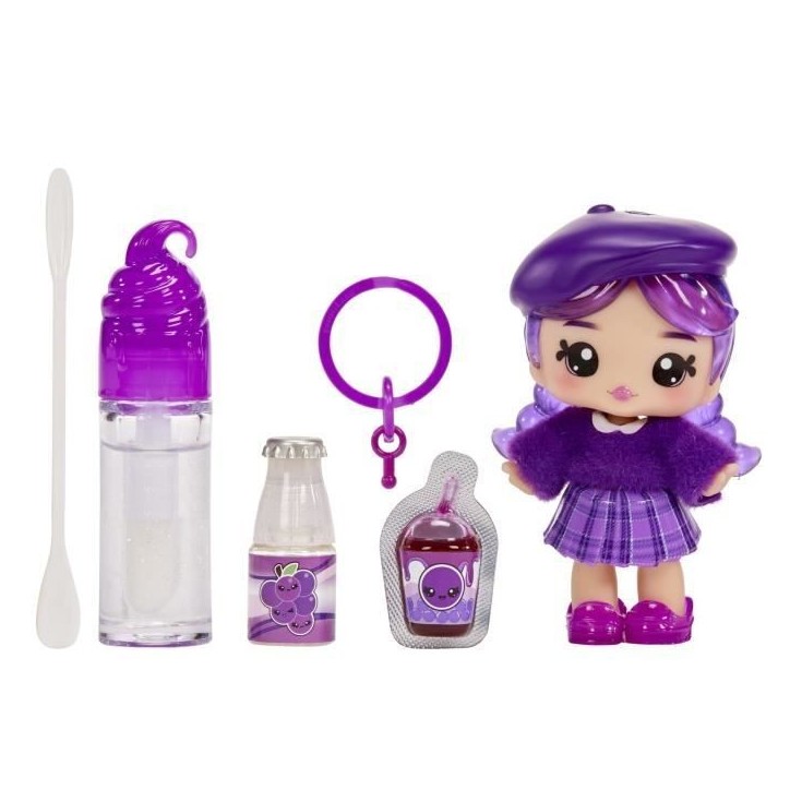 Yummiland - 1 poupée 10 cm et un gloss pailleté a créer - Greta - Goût Raisin - Des 4ans Yummiland - 1 poupée 10 cm et un gloss pailleté a créer - Greta - Goût Raisin - Des 4ans