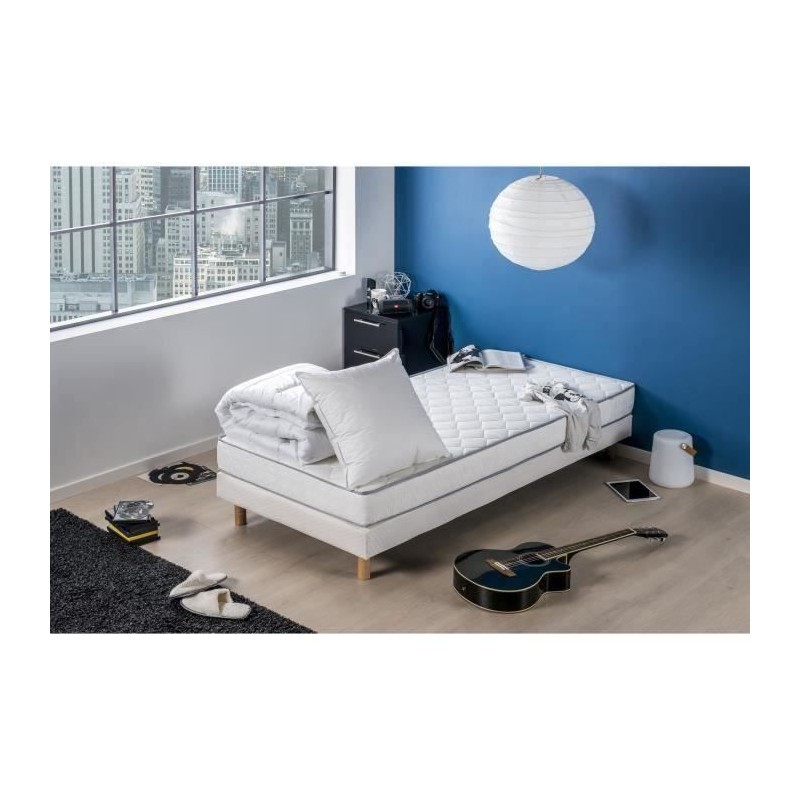 Pack Matelas 90x190 + Couette 140x200 + Oreiller 60x60 - Mousse - 16 c