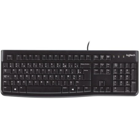 Clavier - Filaire - Logitech - K120 Business - AZERTY - Noir