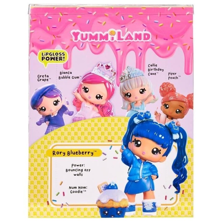 Yummiland - Grande poupée 25 cm a coiffer et câliner - Animal de compagnie + baumes a levre parfumé - Rory - Des 4ans Yummiland - Grande poupée 25 cm a coiffer et câliner - Animal de compagnie + baumes a levre parfumé - Rory - Des 4ans