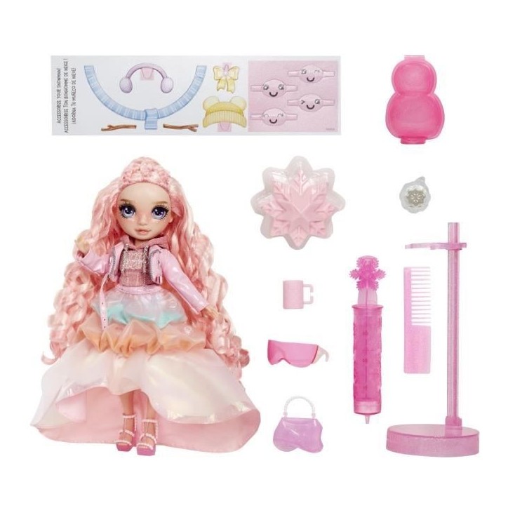 Rainbow High - Winter Wonderland - Rose - Révele ta couleur - Créer son bonhomme de neige - Dés 4ans Rainbow High - Winter Wonderland - Rose - Révele ta couleur - Créer son bonhomme de neige - Dés 4ans