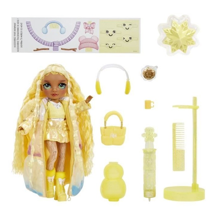 Rainbow High - Winter Wonderland - Jaune- Révele ta couleur - Créer son bonhomme de neige - Dés 4ans Rainbow High - Winter Wonderland - Jaune- Révele ta couleur - Créer son bonhomme de neige - Dés 4ans