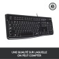 Clavier - Filaire - Logitech - K120 Business - AZERTY - Noir