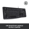 Clavier - Filaire - Logitech - K120 Business - AZERTY - Noir