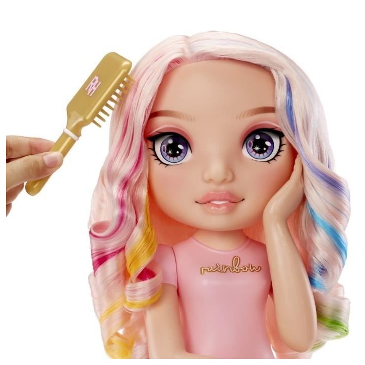 Rainbow High - Tete a coiffer Bella - 33cm - Colore ongles et cheveux - Des 4 ans