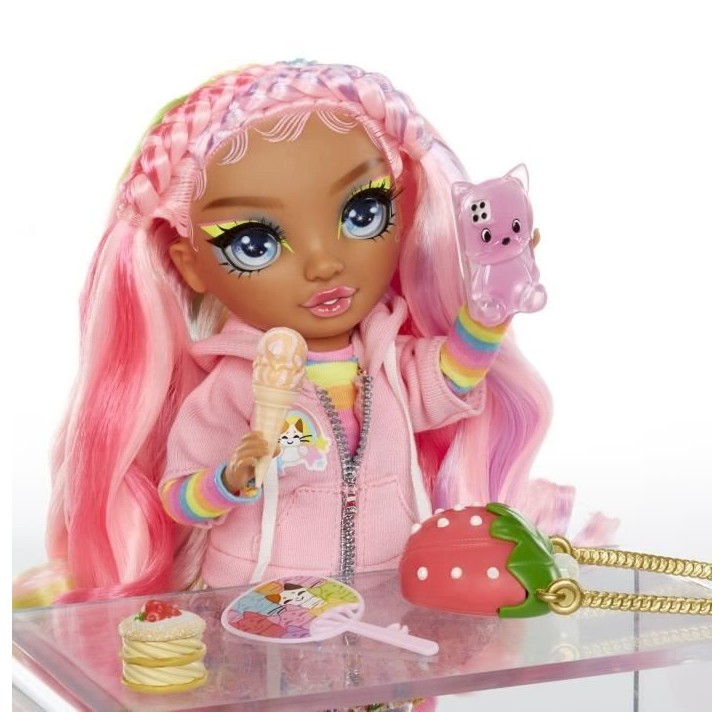 Rainbow High - Sparkle & Shine - Poupée mannequin de 27cm - Rose - Jambes avec liquide pailletés - Des 4ans Rainbow High - Sparkle & Shine - Poupée mannequin de 27cm - Rose - Jambes avec liquide pailletés - Des 4ans