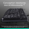 Ensemble Clavier Souris - Filaire - Logitech - MK120 - AZERTY - Noir
