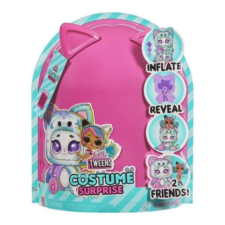 L.O.L. Surprise - Poupée Tweens Costume - Emma Emo - Poupée de 17cm + animal gonflable - Surprise a découvrir L.O.L. Surprise - Poupée Tweens Costume - Emma Emo - Poupée de 17cm + animal gonflable - Surprise a découvrir