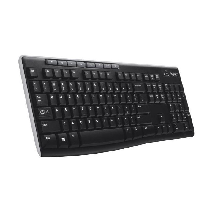 Clavier - Sans fil - Logitech - K270 - AZERTY - Noir Clavier - Sans fil - Logitech - K270 - AZERTY - Noir