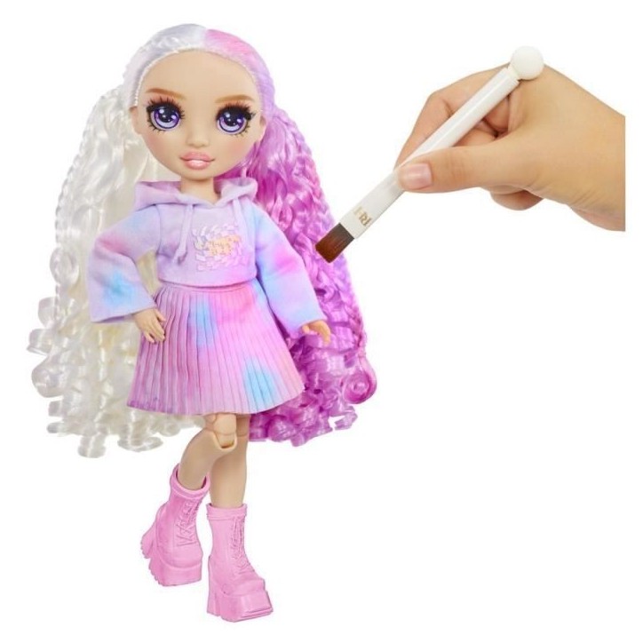 Rainbow High - Water Color - 1 poupée mannequin (Violet) de 27cm - 2 tenues et accessoires a personnaliser - Colore tes cheveux Rainbow High - Water Color - 1 poupée mannequin (Violet) de 27cm - 2 tenues et accessoires a personnaliser - Colore tes cheveux