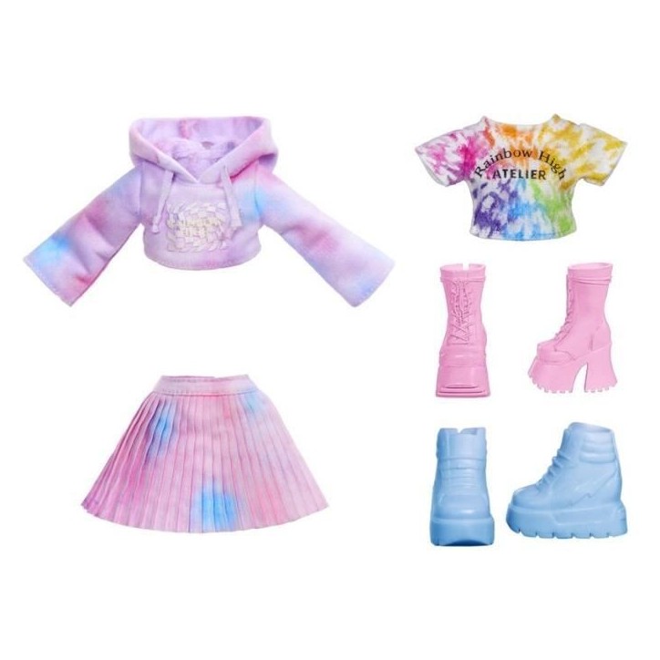 Rainbow High - Water Color - 1 poupée mannequin (Violet) de 27cm - 2 tenues et accessoires a personnaliser - Colore tes cheveux Rainbow High - Water Color - 1 poupée mannequin (Violet) de 27cm - 2 tenues et accessoires a personnaliser - Colore tes cheveux