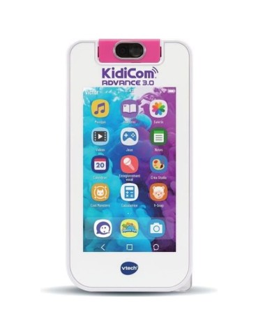 VTECH - KidiCom Advance 3.0 - Blanc - Fonctionnalités High-Tech - Batterie Rechargeable - 6-12 ans