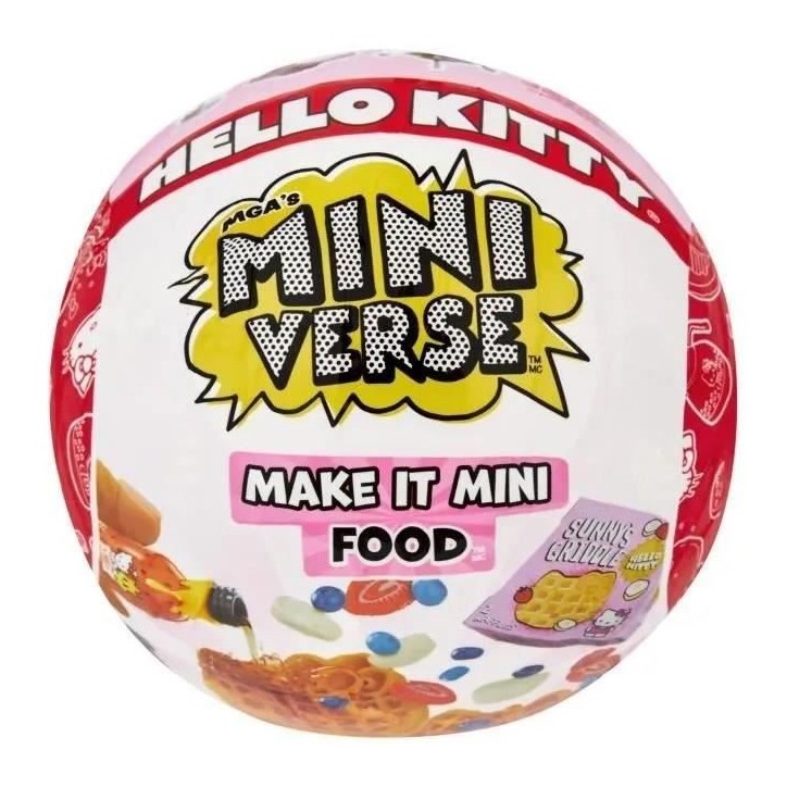 MGA Miniverse - Hello Kitty - Jeu Créatif - Boissons ou nourriture - Loisirs créatif et décoratif en résine - Non Comestible MGA Miniverse - Hello Kitty - Jeu Créatif - Boissons ou nourriture - Loisirs créatif et décoratif en résine - Non Comestible