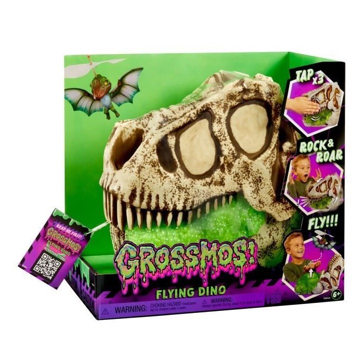 GrossMos Flying - Découvre ton dinosaure volant - Vert - 3 modeles a collectioner GrossMos Flying - Découvre ton dinosaure volant - Vert - 3 modeles a collectioner