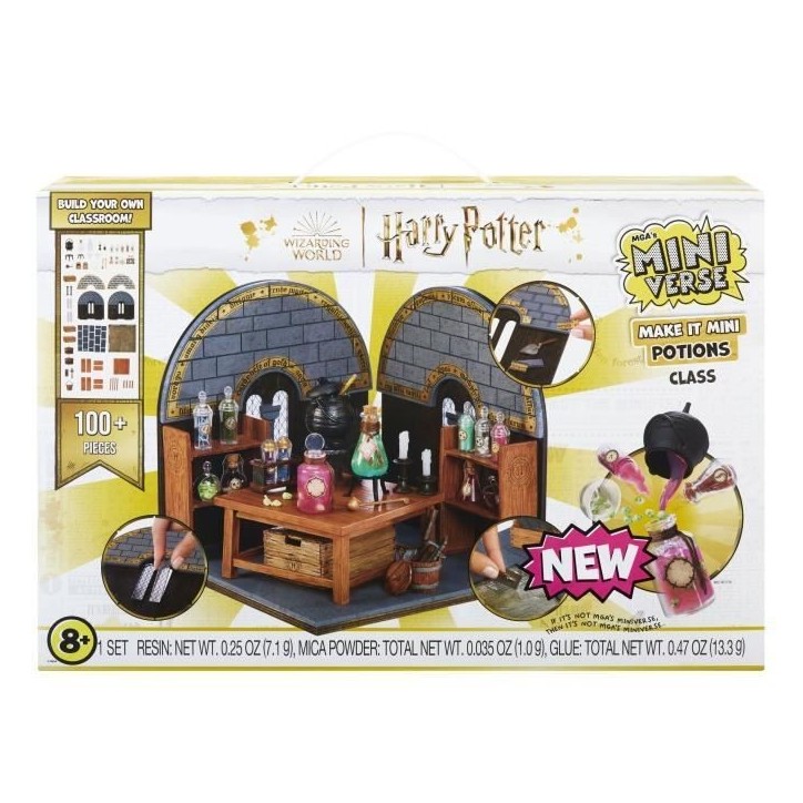 MGA Miniverse - Harry Potter - Jeu Créatif - Mini Set classes des potions Poudlard - Loisirs créatif et décoratif en résine MGA Miniverse - Harry Potter - Jeu Créatif - Mini Set classes des potions Poudlard - Loisirs créatif et décoratif en résine